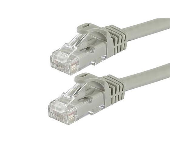 Monoprice Cat5e Ethernet Patch Cable - 7 Feet - Gray Network Internet Cord - Snagless RJ45, Stranded, 350Mhz, UTP, Pure Bare Copper Wire, 24AWG -.