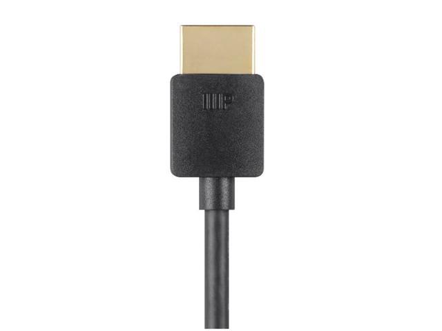 Monoprice HDMI Cable - 4 Feet - Black Certified Premium, High Speed, 4K@60Hz, HDR, 18Gbps, 36AWG, YUV, 4:4:4, Compatible with UHD TV and More -...