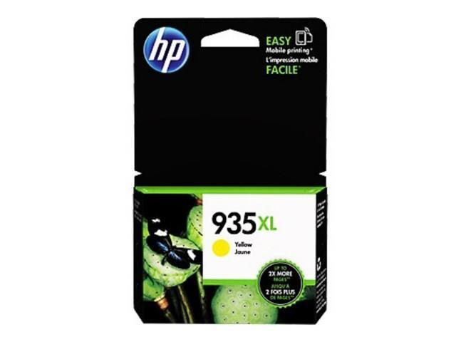 HP 935XL High Yield Yellow Original Ink Cartridge, ~825 pages, C2P26AN#140