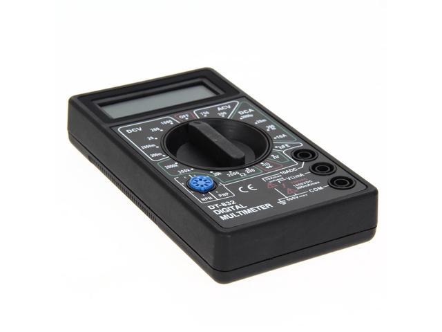 DT832 Digital LCD Multimeter DC AC Voltmeter Ammeter Ohm Tester Meter Buzzer Function with Test Probe For RC Model