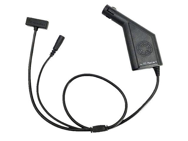 Ultimaxx Car Charger & Adaptor For DJI Phantom 4 Quadcopter Battery & Remote Controller - Surge Protector & Fast Charging