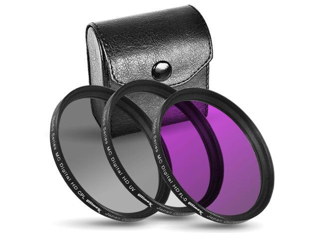 Ultimaxx 37mm 3-Piece Multi-Coated Professional High-Quality UV, CPL, FLD Filter Set Kit (UV, CPL, FL-D) for All DSLR Camera Lens with Same Filter...