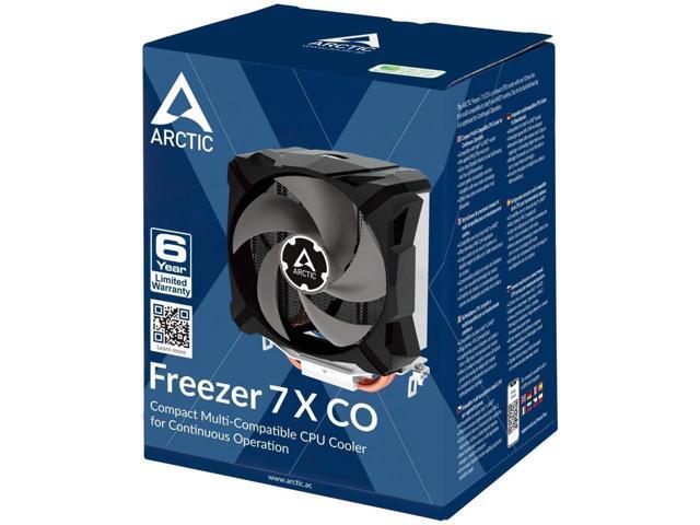 ARCTIC Freezer 7 X CO Compact Multi-Compatible CPU Cooler for Continuous Operation, 92 mm Fan Black Model ACFRE00085A