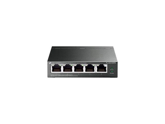 NEW TP-Link TL-SG105PE 5-Port Gigabit Easy Smart Switch with 4-Port PoE+