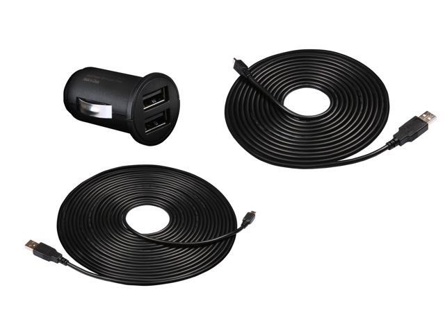 Transcend Dual USB Car Lighter Adapter and Cable Kit Model TS-DPL3