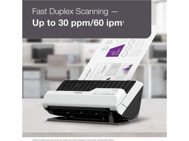 Epson DS-C330 Sheetfed Scanner - 600 dpi Optical - 10-bit Color - 30 ppm (Mono) - 30 ppm (Color) - Duplex Scanning - USB Model B11B272201