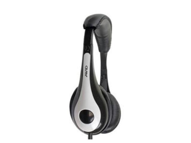 Avid Education AE-35 Light Weight Headphone with Braided Nylon Cord, White - 1EDU-AE35WH-TNOMIC