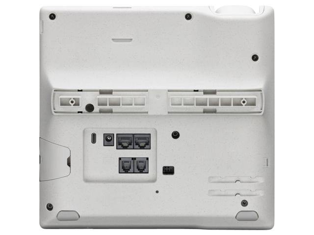 HP Poly Edge E500 IP Phone Corded Desktop Black TAA Compliant VoIP 2x Network RJ-45 PoE Ports Model 82M94AA