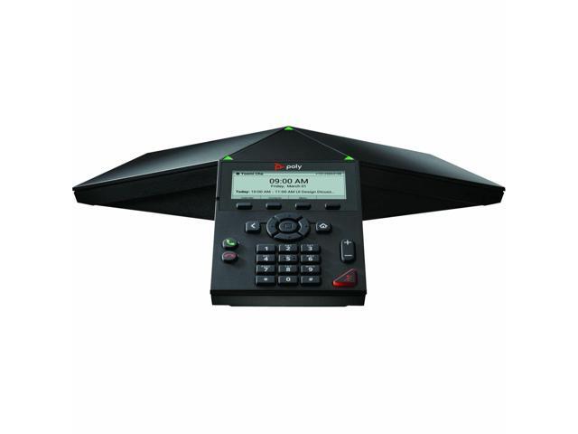 HP Poly Trio 8300 IP Conference Station Corded Wi-Fi Bluetooth Black VoIP 1x Network RJ-45 PoE Ports Model 849A0AA#AC3