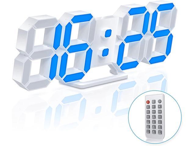 EDUP 3D LED Desk Alarm Clock Night Light 7 Colors 9.7' with Remote Control, Digital Alarm Clock Adjustable Brightness Timer 12/24 Hr...