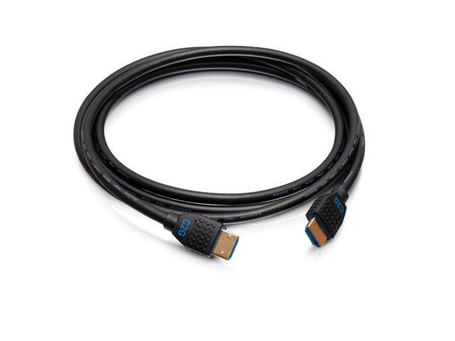 C2G 6ft (1.8m) 4K HDMI Premium Cable and Universal Dongle Adapter Ring with Color Coded DisplayPort and USB-C (without Pull Tab) C2G4200587