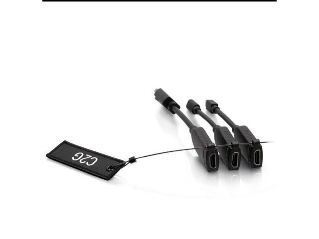 C2G Universal 4K HDMI Dongle Adapter Ring with Color Coded Mini DisplayPort, DisplayPort, and USB-C - C2G30028