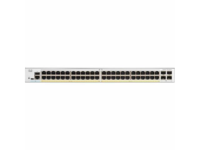 Cisco Catalyst 1200-48P-4G Smart Switch, 48 Port GE, PoE, 4x1GE SFP, Limited Lifetime Protection (C1200-48P-4G)