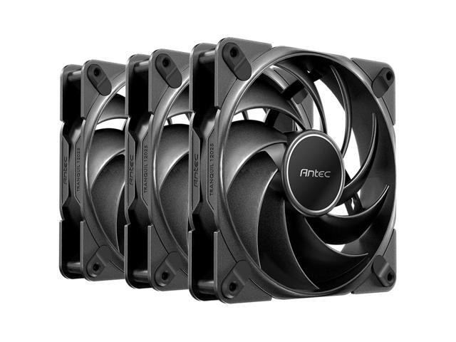 Antec Tranquil 120, 120mm x 25mm Case Fans, PWM Fans, 2000RPM, 59.23CFM, 2.46mmH2O, 4 Pin PWM Connector, 120mm Fan, Tranquil Series 3 Packs TQ 120_3PK