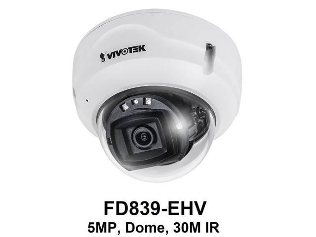 VIVOTEK FD839-EHV-1Y Vortex Essential 5MP IR IP66 Extreme Temperature Dome with 1 Year License