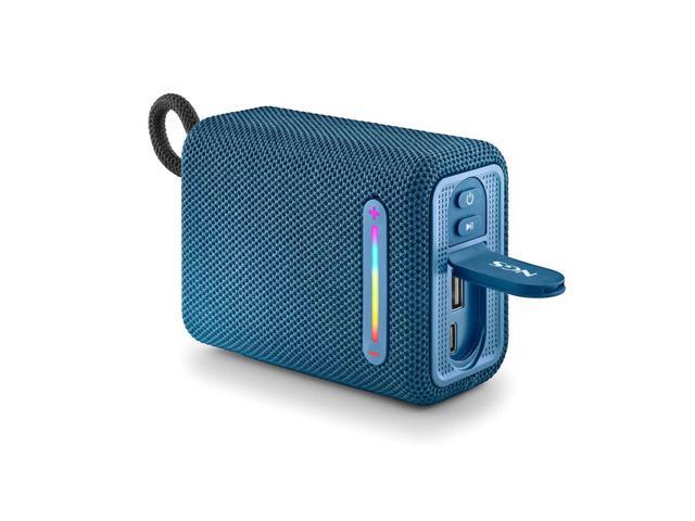 NGS Roller Furia 1 Blue - Portable Speaker with Bluetooth Technology, RGB Lights, IPX6 Waterproof, 15 W, True Wireless, USB, Battery Life 9 Hours,...