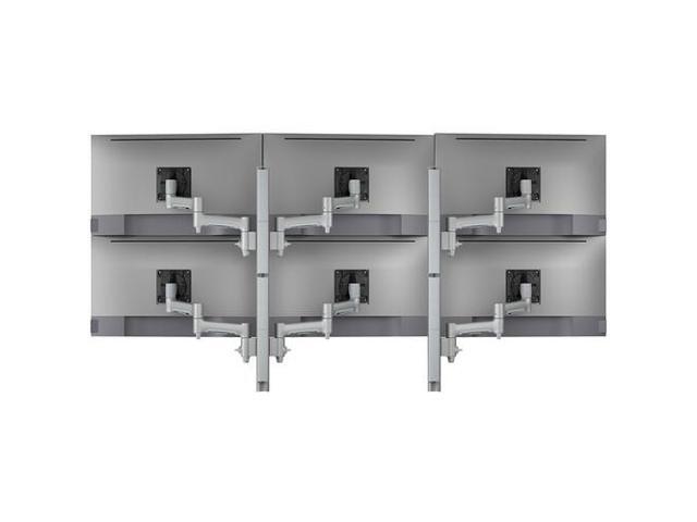 Atdec Six Monitor Desk Mount (Silver) Model AWMS-6-46275-H-S