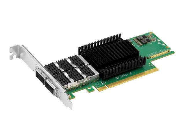 Axiom 200Gbs Dual Port QSFP56 PCIe 4.0 x16 NIC Card - PCIE4-2QSFP28-AX - 3 Year Limited Warranty - Model PCIE4-M2QSFP56-AX