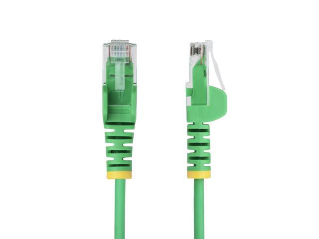 StarTech 10ft Green Slim CAT6 Ethernet Cable, Snagless RJ45, LSZH, 28AWG Pure Bare Copper, Slim Network Patch Cable/Cord