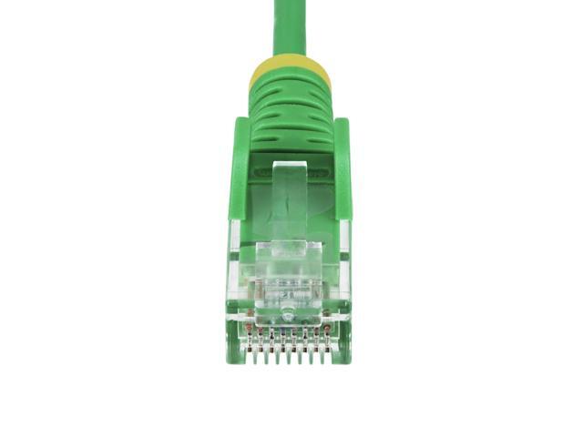 StarTech 10ft Green Slim CAT6 Ethernet Cable, Snagless RJ45, LSZH, 28AWG Pure Bare Copper, Slim Network Patch Cable/Cord