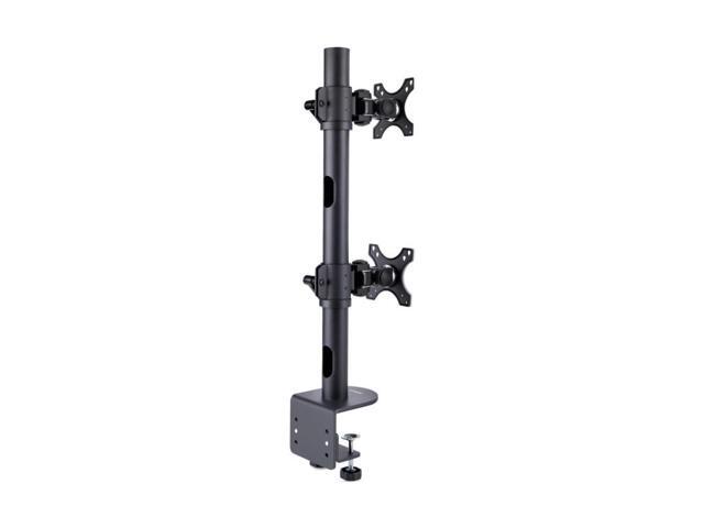 StarTech Desk Mount For 2x Vertically Stacked Monitors - Dual 49 - Total 70lb (32kg) - C-Clamp - Quick-Release VESA System - Widescreen...