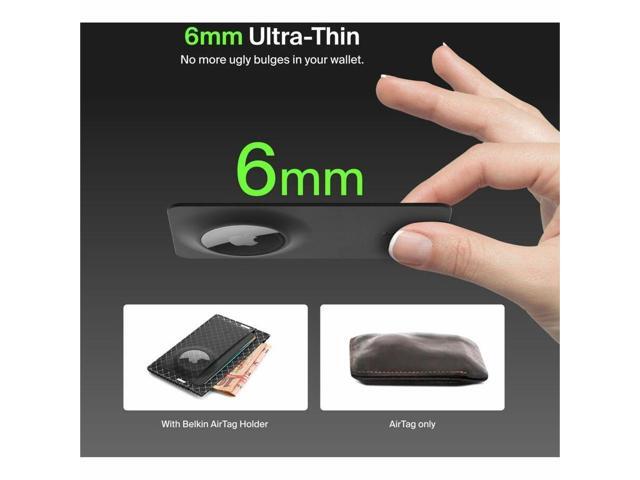 Belkin - Secure Wallet Insert for Apple AirTag, Ultra Slim, Flexible Credit Card Size for Purse, Handbag, Pocket, Backpack - Black - image 5