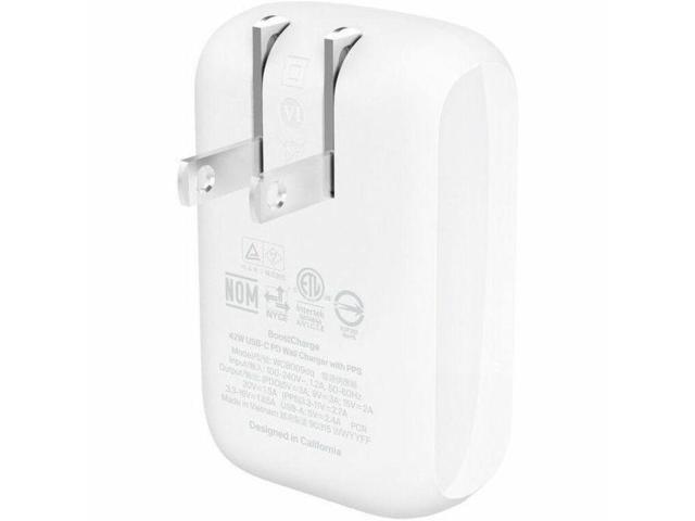 Belkin BoostCharge USB-C Dual Wall Charger, 42W - White - image 2