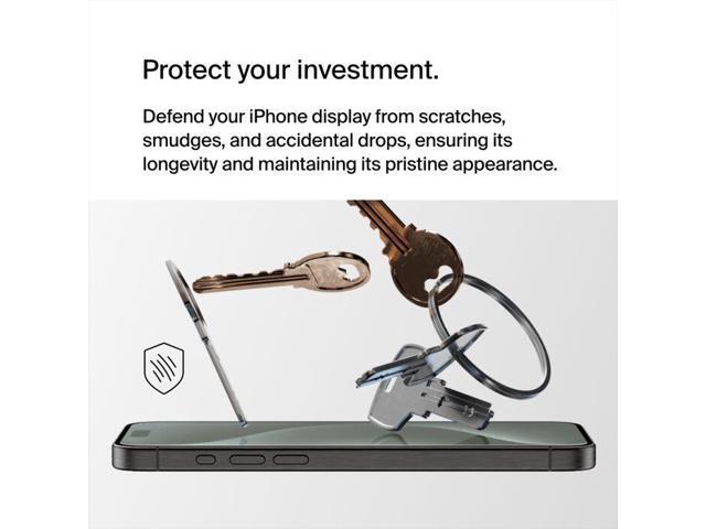 Belkin - ScreenForce iPhone 15 Pro Max UltraGlass 2 Blue Light Screen Protector - Clear - image 4