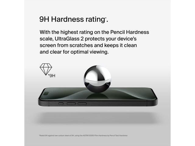 Belkin - ScreenForce iPhone 15 Pro Max UltraGlass 2 Blue Light Screen Protector - Clear - image 5