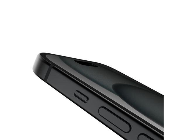 Belkin - ScreenForce TemperedGlass Privacy Treated Screen Protector for iPhone 16/15/14 Pro - Black - image 6