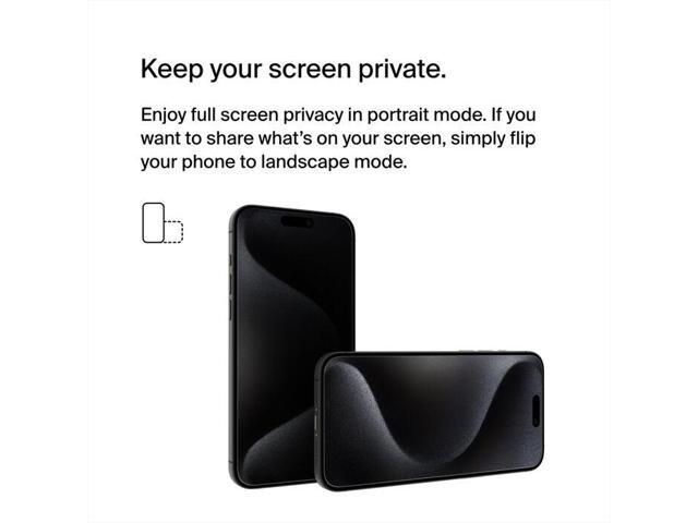 Belkin TemperedGlass Privacy Treated Screen Protector for iPhone 15 Pro Max Model OVA150ZZ