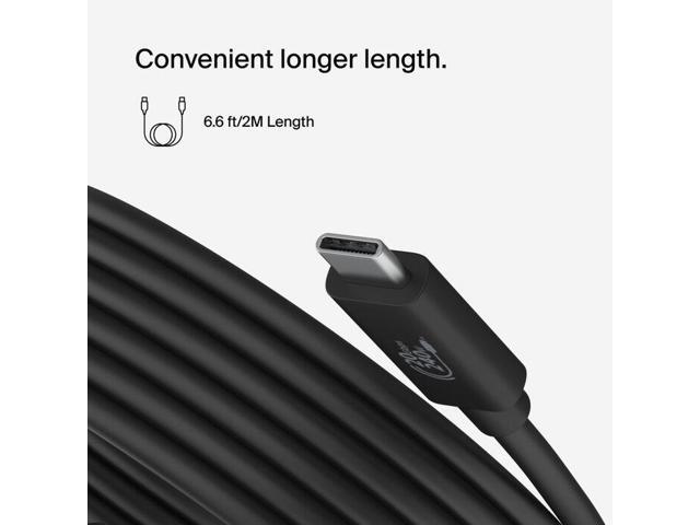 Belkin Connect USB4 Cable, 240W + 20Gbps, 6.6 ft - Black - image 7
