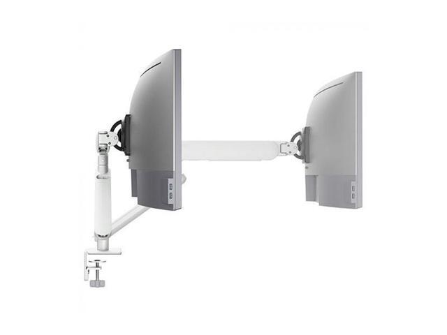 Atdec Heavy Duty Desk Mount for Curved/Flat Monitors, White AW-ORA-F-W