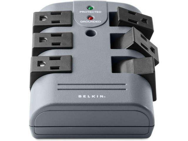 Belkin 6 Outlet Surge Protector with 6ft Power Cord 1080 Joules 5 pack Model BP106000-5PK