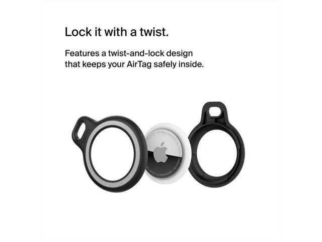 Belkin Reflective Secure Holder with Key Ring for Apple AirTag Model MSC003BTBK