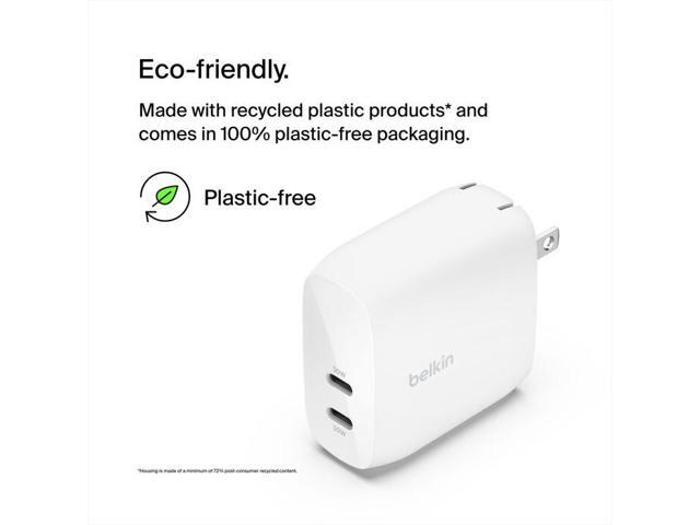 Belkin BoostCharge Pro USB-C Wall Charger with 60W Power Pass-Though - White - image 6