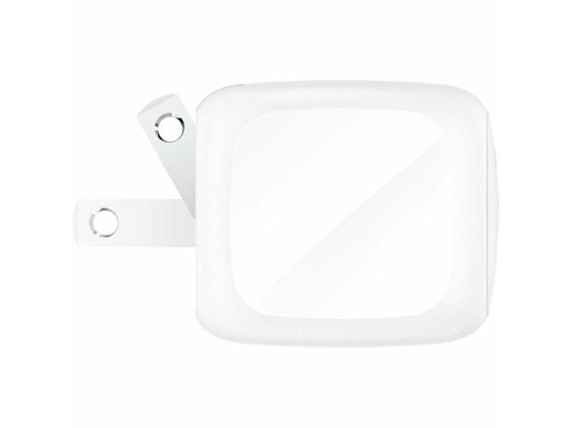 Belkin 45W Portable Cubic USB-C Wall Charger w/ USB-C Cable 1xUSB-C Foldable Prongs Fast Charge Power Adapter White Model WCA013DQ1MWH-B6