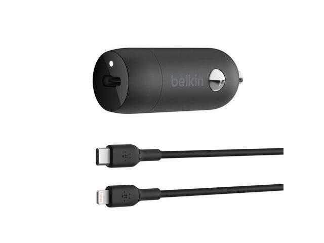 Belkin 30W USB-C Car Charger + USB-C to Lightning cable Model CCA004BT1MBK-B5