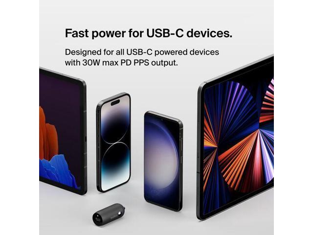 Belkin 30W USB-C Car Charger + USB-C to Lightning cable Model CCA004BT1MBK-B5