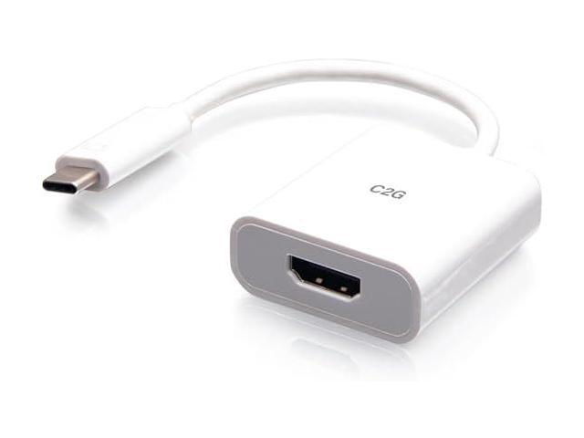 C2G USB-C to 4K60HZ HDMI Adapter White Model C2G26936