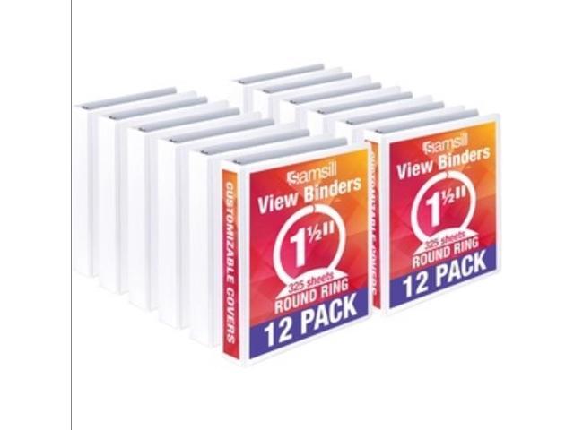 Samsill Economy Ring Binder 1 1/2' Binder Capacity - Letter - 8 1/2' x 11' Sheet Size - 325 Sheet Capacity - 3 Ring - Fastener: Round Ring -...