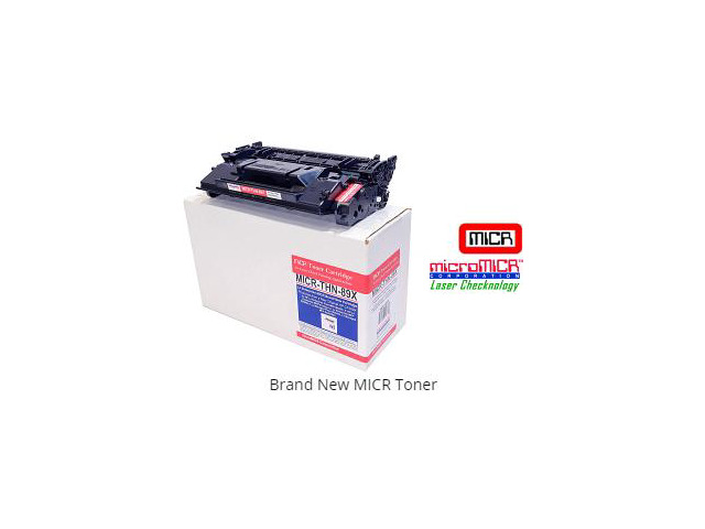 MicroMicr 10,000-page E50145/ E52645 High Yield New MICR Toner Cartridge (New MICR Alternative for HP W9008MC) Model MICR-THN-89XM