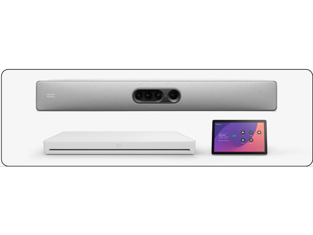 Cisco IP Network Camera Room Kit EQ with Quad Cam and First Light Technology for Enhanced Video Conferencing.