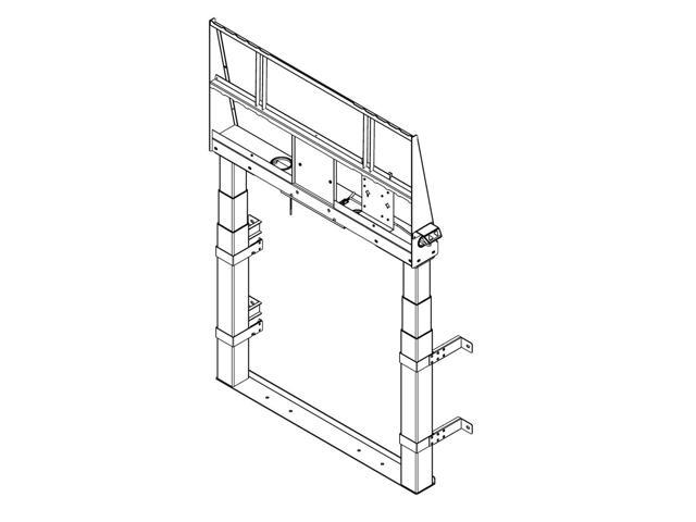SMART Technologies Electric Height-Adjustable Wall Stand Model WSE-510-W