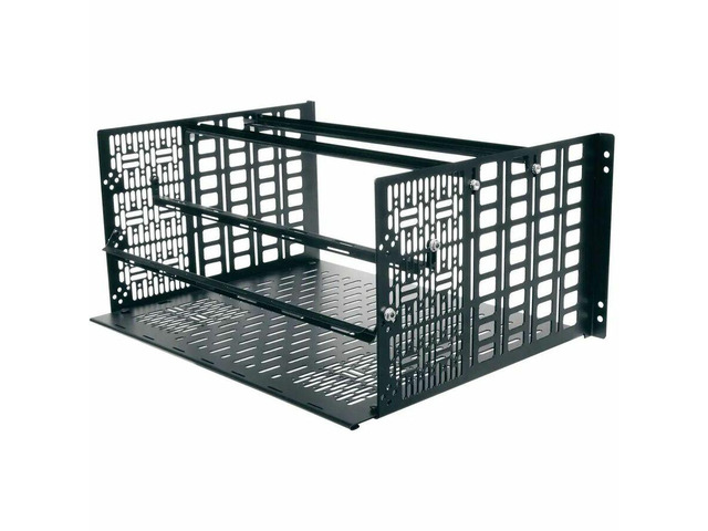 Middle Atlantic 5RU Anodized Custom Shelf For -6 Sonos Amps - 14 in Deep - 5U Rack Height x 19' Rack Width - Rackmountable - Black Powder Coat,...