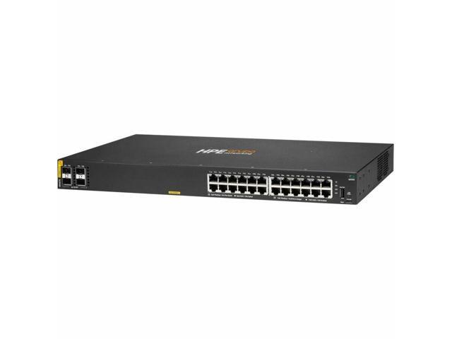 HP Aruba CX 6000 24p 10M/100M/1G Class4 PoE 4p SFP 1G 370W Switch - R8N87B#ABA