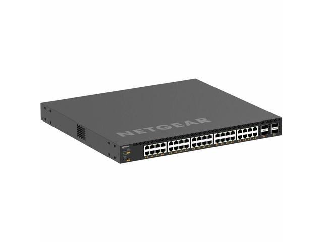 Netgear AV Line M4350-40X4C Ethernet Switch - 40 Ports - Manageable - 100 Gigabit Ethernet - 3 Layer Supported - Modular - 750 W Power Consumption...