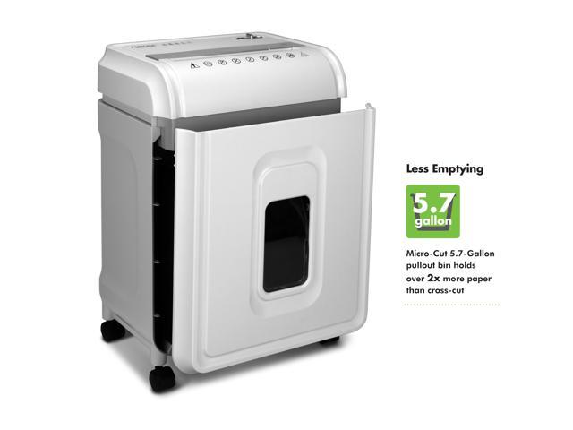 Aurora AU1275MA Professional Grade 12-Sheet Micro-Cut Paper and CD/Credit Card Shredder/ 60 Minutes Continuous Run Time, White/Gray