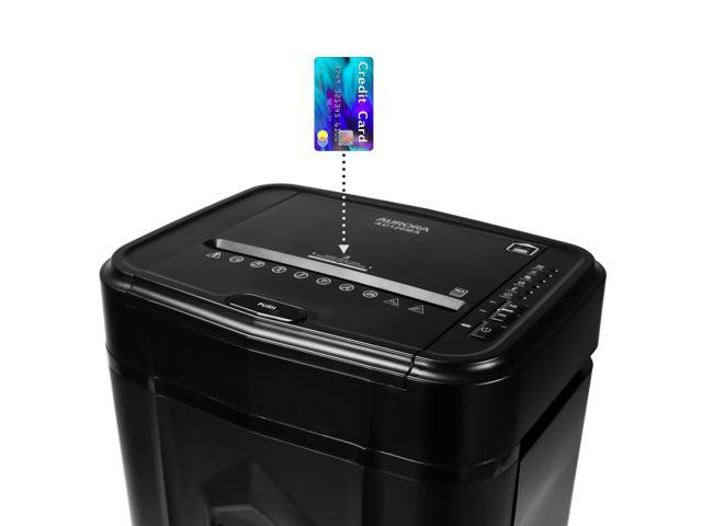 Aurora GB 120-Sheet Auto Feed Micro-Cut Paper Shredder with Pullout Basket