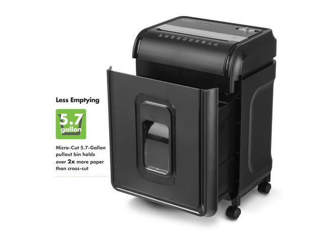 Aurora AU1275MB High-Security 12-Sheet Micro-Cut Paper and CD/Credit Card Shredder/ 5.7-Gallon Pullout Basket/60 Minutes Run Time